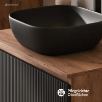 Set di mobili da bagno ARISA con armadio alto in nero...
