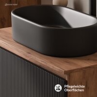 ARISA Badmöbel Set inkl. Hochschrank in Schwarz...