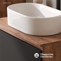 ARISA Badmöbel Set inkl. Hochschrank in Schwarz...