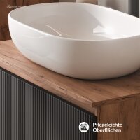 ARISA Badmöbel Set inkl. Hochschrank in Schwarz...