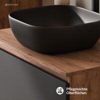 ARISA Badmöbel Set inkl. Hochschrank in Schwarz...