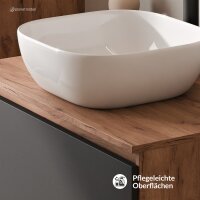 ARISA Badmöbel Set inkl. Hochschrank in Schwarz...