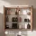 Ensemble de meubles de salle de bains ARISA avec armoire haute blanche - Comprend une armoire de toilette « ARIA » et un lavabo à poser en céramique noire de 42,5 cm