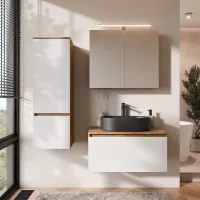Conjunto de muebles de baño ARISA con armario alto...