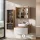 Ensemble de meubles de salle de bains ARISA avec armoire haute blanche - Comprend une armoire de toilette « ARIA » et un lavabo à poser en céramique blanche de 55 cm