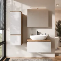Conjunto de muebles de baño ARISA con armario alto...
