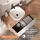 ARISA Bathroom Furniture Set, including a tall cabinet in white—with a "Glora" LED mirror and a white ceramic countertop sink (42 cm)
