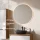 Ensemble de meubles de salle de bains ARISA avec armoire haute blanche – Avec miroir Nova à LED et lavabo à poser en céramique noire de 42 cm