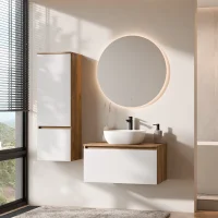 Conjunto de muebles de baño ARISA con armario alto...
