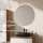 Ensemble de meubles de salle de bains ARISA avec armoire haute blanche – Avec miroir Nova à LED et lavabo à poser en céramique noire de 60 cm