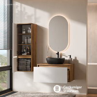 ARISA Badmöbel Set inkl. Hochschrank in Weiß -...