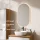 Ensemble de meubles de salle de bains ARISA avec armoire haute blanche - Avec miroir à LED et lavabo à poser en céramique blanche de 42 cm
