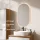 Ensemble de meubles de salle de bains ARISA avec armoire haute blanche - Avec miroir à LED et lavabo à poser en céramique blanche de 55 cm