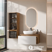 ARISA Badmöbel Set inkl. Hochschrank in Weiß -...