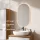 Ensemble de meubles de salle de bains ARISA avec armoire haute blanche - Avec miroir à LED et lavabo à poser en céramique blanche de 60 cm