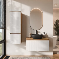 ARISA Badmöbel Set inkl. Hochschrank in Weiß...