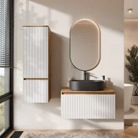 Conjunto de muebles de baño ARISA con armario alto...