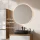 Ensemble de meubles de salle de bains ARISA avec armoire haute en blanc strié – Avec miroir Nova à LED et lavabo à poser en céramique noire de 60 cm