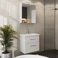 Set di mobili da bagno con armadio a specchio e lavabo...