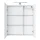 Badmöbel Set mit Spiegelschrank und Waschtisch mit Schubladen – 60 cm / weiß