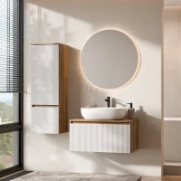 Conjunto de muebles de baño ARISA con armario alto...