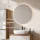 Ensemble de meubles de salle de bains ARISA avec armoire haute en blanc strié – Avec miroir LED Nova et lavabo à poser en céramique blanche de 60 cm