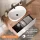 Ensemble de meubles de salle de bains ARISA avec armoire haute en blanc strié – Avec miroir LED Nova et lavabo à poser en céramique blanche de 60 cm