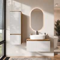 ARISA Badmöbel Set inkl. Hochschrank in Weiß...