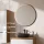 Ensemble de meubles de salle de bains ARISA avec armoire haute blanche – Avec miroir LED Veluna et lavabo à poser en céramique noire de 42 cm
