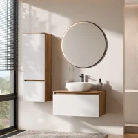 Conjunto de muebles de baño ARISA con armario alto...