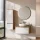 Ensemble de meubles de salle de bains ARISA avec armoire haute blanche – Avec miroir LED Veluna et lavabo à poser en céramique blanche de 42 cm