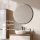Ensemble de meubles de salle de bains ARISA avec armoire haute blanche – Avec miroir LED Veluna et lavabo à poser en céramique blanche de 42 cm