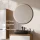 Ensemble de meubles de salle de bains ARISA avec armoire haute blanche – Avec miroir LED Veluna et lavabo à poser en céramique noire de 60 cm