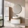Ensemble de meubles de salle de bains ARISA avec armoire haute blanche – Avec miroir LED Veluna et lavabo à poser en céramique blanche de 60 cm