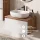 Ensemble de meubles de salle de bains ARISA avec armoire haute blanche – Avec miroir LED Veluna et lavabo à poser en céramique blanche de 60 cm