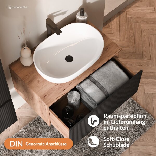 Arisa Waschtisch mit Waschbecken 60 cm, verschiedene Farben