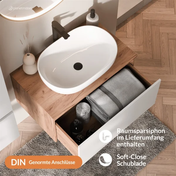 Arisa Vanity Unit with 60 cm Basin, available in various colors