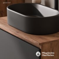 ARISA Waschtisch 80 cm Schwarz mit...