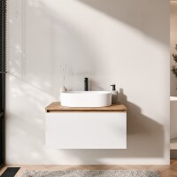 ARISA Waschtisch 80 cm Weiß mit...