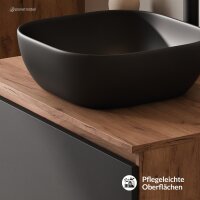 ARISA Waschtisch 80 cm Schwarz mit...