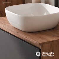 ARISA Waschtisch 80 cm Schwarz mit...