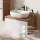 Set di mobili da bagno ARISA con armadio alto incluso - Con specchio a LED e lavabo da appoggio in ceramica