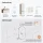 Set di mobili da bagno ARISA con armadio alto incluso - Con specchio a LED e lavabo da appoggio in ceramica
