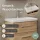 Badmöbel Set mit Spiegelschrank und Waschtisch mit Schubladen – 60 cm / sonoma eiche
