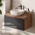 Ensemble de meubles de salle de bains ARISA en noir - Avec armoire de toilette « ARIA » et lavabo à poser en céramique blanche de 42 cm