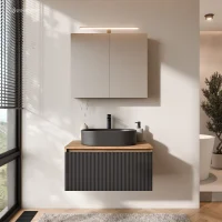 Conjunto de muebles de baño ARISA en negro...