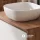 Ensemble de meubles de salle de bains ARISA en blanc - Avec armoire de toilette « ARIA » et lavabo à poser en céramique blanche de 42 cm