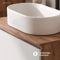 Ensemble de meubles de salle de bains ARISA en blanc -...