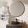 ARISA Bathroom Furniture Set, Black Ribbed – With Veluna LED Mirror and Black Ceramic Countertop Sink (42 cm)