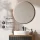 ARISA Bathroom Furniture Set, Black Ribbed – With Veluna LED Mirror and White Ceramic Countertop Sink (55 cm)